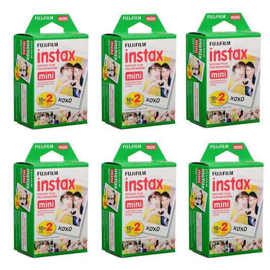 Fujifilm Instax Mini Instant Film (6 Twin Packs, 120 Total Pictures) for Instax Cameras