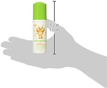 Babyganics 50 ml foaming hand sanitizers with Mandarin fragrance, ideal for families seeking a portable, alcohol-free solution for maintaining hand hygiene while traveling.